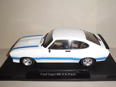 MCG  18347.  Model Car Group 1:18 Scale Ford Capri MK II X-Pack White 1975 - LHD • £66.99