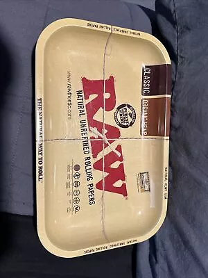 RAW Small Metal Rolling Tray Vintage Style~7x11 Used • $1.50