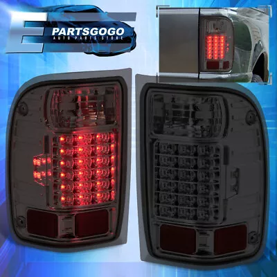 For 01-11 Ford Ranger Pickup LED Tail Lights Brake Lamps Left+Right Smoked Lens • $86.99