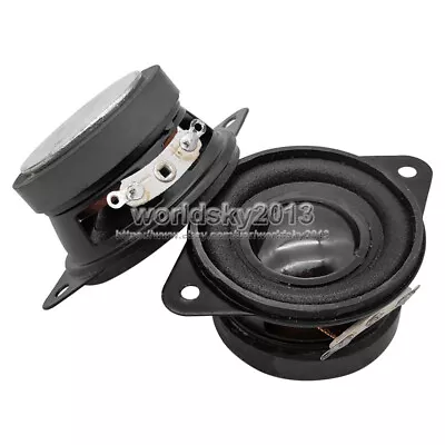 2pcs 1.5  Inch 4Ohm 10W Full Range Audio Speaker Stereo Loudspeake​r Horn 45mm • $6.98