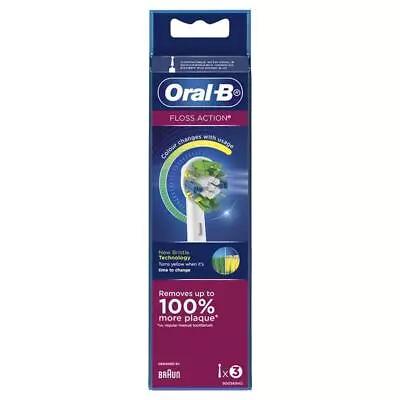 Oral B Power Toothbrush Floss Action Refills 3 Pack • $20.99