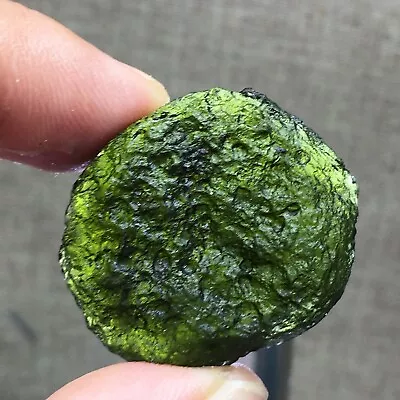 79Ct MOLDAVITE From Czech Republic From Meteorite Impact With Chips • $9.99