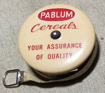 Vintage Pablum Cereals  Your Assurance Of Quality  Adv. Celluloid Tape Measure • $19.95