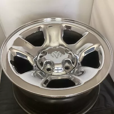 02 - 12 Dodge Ram 1500 5 Lug 17x8  Steel Wheel Chrome Clad OEM 52113265AB • $159.99