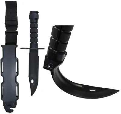 £14.99 • Buy  Flexible Abs Rubber Bayonet Army Combat Training Knife Martial Arts Airsoft Bb