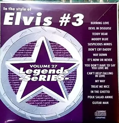 Legends Karaoke Cdg Elvis Hits Oldies Rock #27 15 Songs Burning Love Cd+g • $11.91