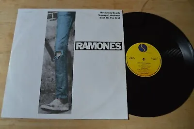 Ramones ‎– Rockaway Beach/Teenage Lobotomy/Beat On The Brat 12  Single 6078.611 • £27.99