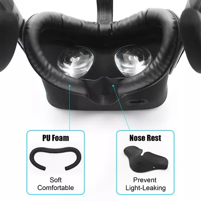 Facial Interface Set Replace Eye Mask Foam PU Leather For Oculus Rift VR Headset • $42.58