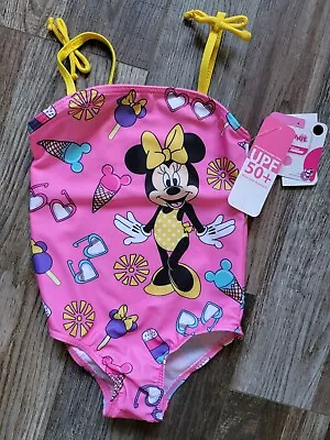 Minnie Mouse Pink Swim Bathing Suit Disney Junior Size 24 Months NEW NWT • $9.99