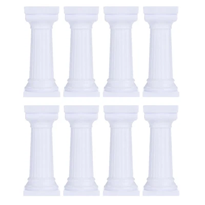 £9.76 • Buy  8 Pcs Cake Support Rod Tier Stacking Kit Roman Columns Pillars Mermaid