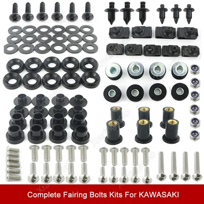 Fairing Bolt Kit Body Screws Fit For Kawasaki ZX-6R ZX-10R ZX-9R ZZR600 ZX-14R • $40.41