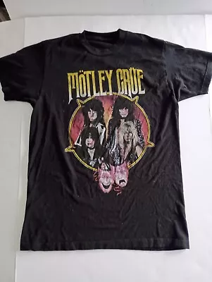 Motley Crue Theater Of Pain Graphic T Shirt Size Small Vintage Style • $12