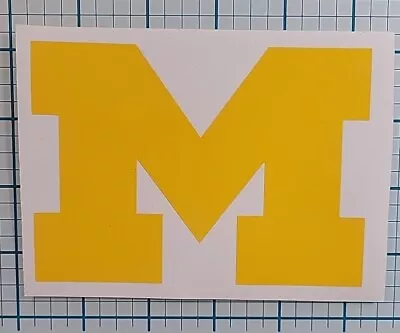 Michigan Wolverines M  Logo Vinyl Decal Car Truck Window Laptop Bumper Cornhole  • $2.99