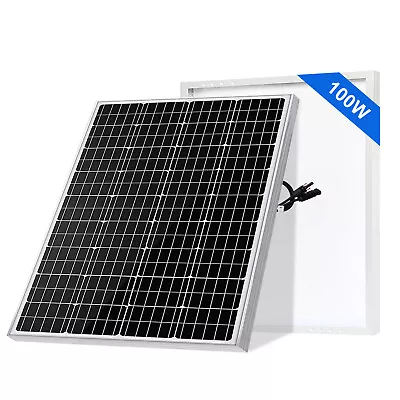 100W Solar Panel 12V Monocrystalline PV Power Battery Charger RV Camping Rooftop • $69.79