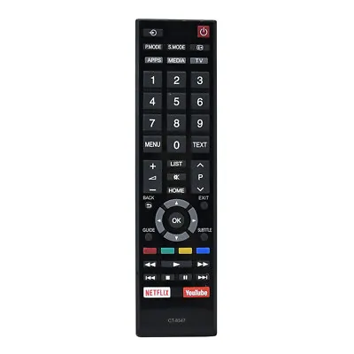CT-8547 Remote Control For Toshiba LED TV Replace Fit 32L5865 49L5865 49L5865EV • $7.41