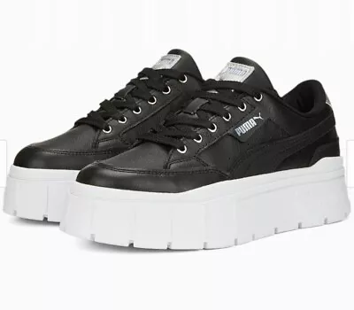 $145 • Buy Puma Mayze Stack X-mas Wns Black Women Casual Platform Shoes 388564-01 Size US 8