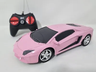 Deluxe Model Radio Remote Control Car 1/20 RC Lamborghini Girl's Pink Car • £13.45