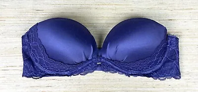 Fabulous By Victoria's Secret Purple 32B Padded Strapless Bra VS 0111 • $11.99