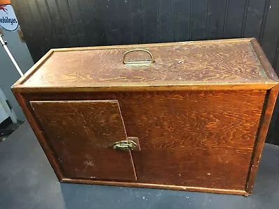 Vintage Wood Tool Box - Tackle Box - Handmade - Unique - Rustic - Wooden 25x16x9 • $76.49