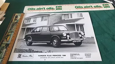 1960s ? VANDEN PLAS PRINCESS 1300  SALOON  Original  Factory  Press  Photo  ! • $19.95