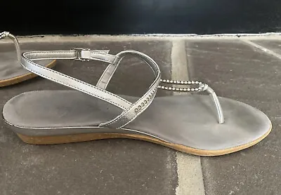 Onex Women's Cabo Sandal - Size 9 Silver Dance Shag Shoes • $49.99