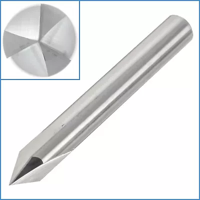 6mm 3 Flute 60 Degree HRC45 Carbide Chamfer End Mill Milling Cut Router Bit Tool • $13.02