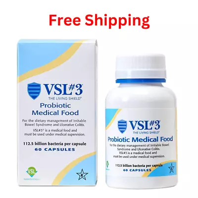 VSL #3 Probiotic - 60 Capsules- 11/2025 (with Out Ice Pack) • $78.99