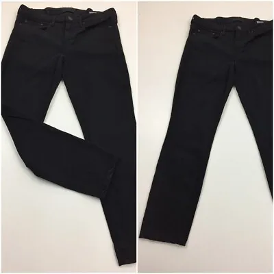 VINCE Womens Sz 28 Black Cotton Stretch 5 Pocket Logo Hardware Jeans • $14