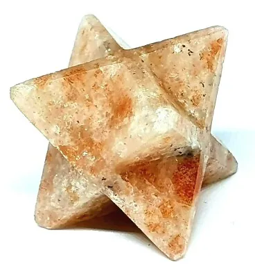 £5.95 • Buy Sunstone Merkaba Star Reiki Energy Charged Natural Crystal Mood Lift Oregon