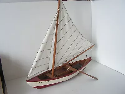 Vintage Scratch Bulit Model Of Traditional Cornish Fishing Boat 13 1/2 Margaret • $31.08