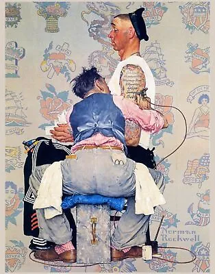 The Tattooist By Norman Rockwell Art Painting Print • $12.99