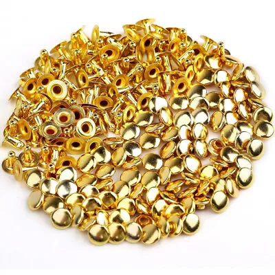 100pcs Metal Rivets Metal DIY Round Bracelet Accessory Bag Studs • $9.55