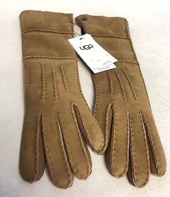 UGG Australia Sheepskin Long Pieced Slim Glove Gloves Chestnut 1089891 Women's • $59.99