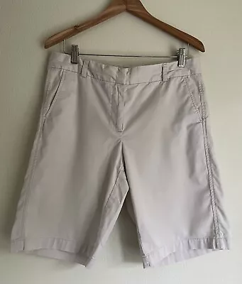 J Jill Beige Stretch Shorts Size 10 • $15