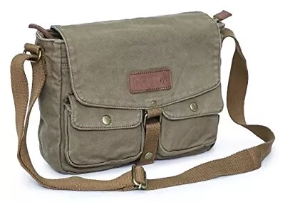 Gootium Canvas Messenger Bag - Vintage Crossbody Shoulder Bag Military Satche... • $53.86