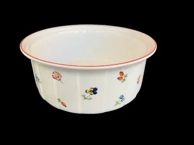 Villeroy & Boch Petite Fleur 8  Round Souffle Bowl Multi Flower Sprigs • $22.46