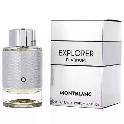 Explorer Platinum By Mont Blanc 3.3 Oz EDP Cologne For Men New In Box • $48.49