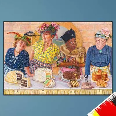 5D DIY Full Round Drill Partial AB Diamond Painting Old Lady Eating Cakes 65x • £14.78