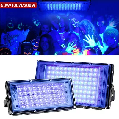 50-200W LED UV Stage Blacklight Ultraviolet Flood Effect Light For Disco Party • £20.99