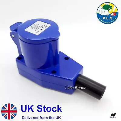 Mains Hook Up Inlet Socket 90 Degree Camping Caravan VW Motorhome PO110N • £8.49