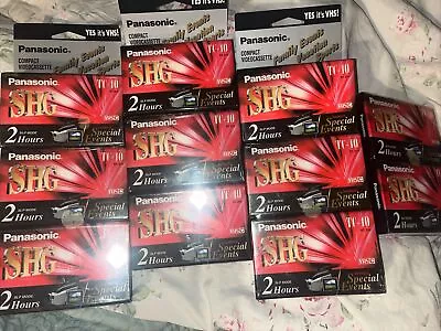 11 Panasonic VHS-C TC-40 SHG SLP Special Events 2 Hours Factory Sealed • $50