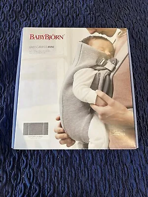 BabyBjörn 3D Jersey Baby Carrier Mini - Dark Grey • £45