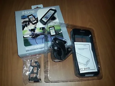 IHome Weatherproof Bike-Mount Rugged Case For IPhone5 4 4S MTB Unused With Box • $8.76