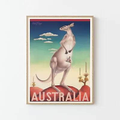 Australia Vintage Travel Poster Art Print | Home Decor • $42.15
