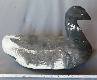 American Hand Carved Working Duck Decoy Painted Brant Canada Goose Signed • $65