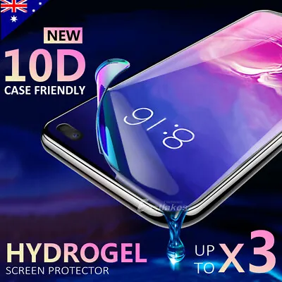 $6.95 • Buy HYDROGEL Screen Protector Samsung Galaxy S10 S20 S9 S8 Plus Note 20 10 9 S7 Edge