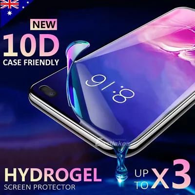 HYDROGEL Screen Protector Samsung Galaxy S10 S20 S9 S8 Plus Note 20 10 9 S7 Edge • $6.95