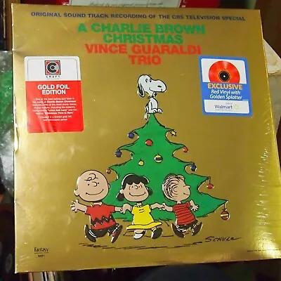 Vince Guaraldi Trio - Charlie Brown Christmas GOLD FOIL  RED Vinyl WM NEW SEALED • $19.99