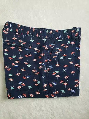 Gap Womens Size 10 Short Shorts Booty Umbrella Print Summer Beach • $12.99