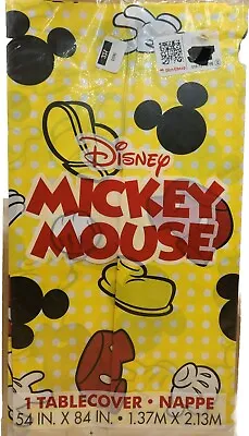 MICKEY MOUSE- 54 X84  - Plastic Table Cover Birthday Party Supplies Disney NEW • $8.50
